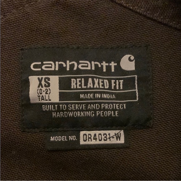 Carhartt Dark Brown Bib Overalls - Picture 6 of 8